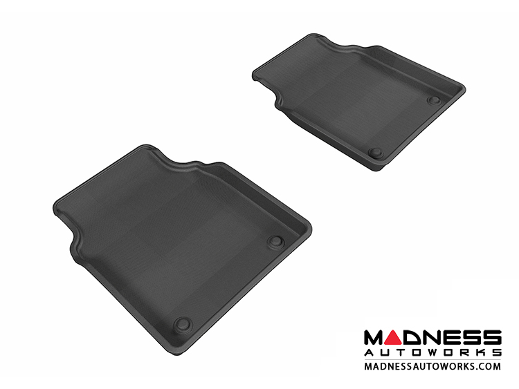 Audi A8L Floor Mats (Set of 2) - Rear - Black by 3D MAXpider (2011-2015)